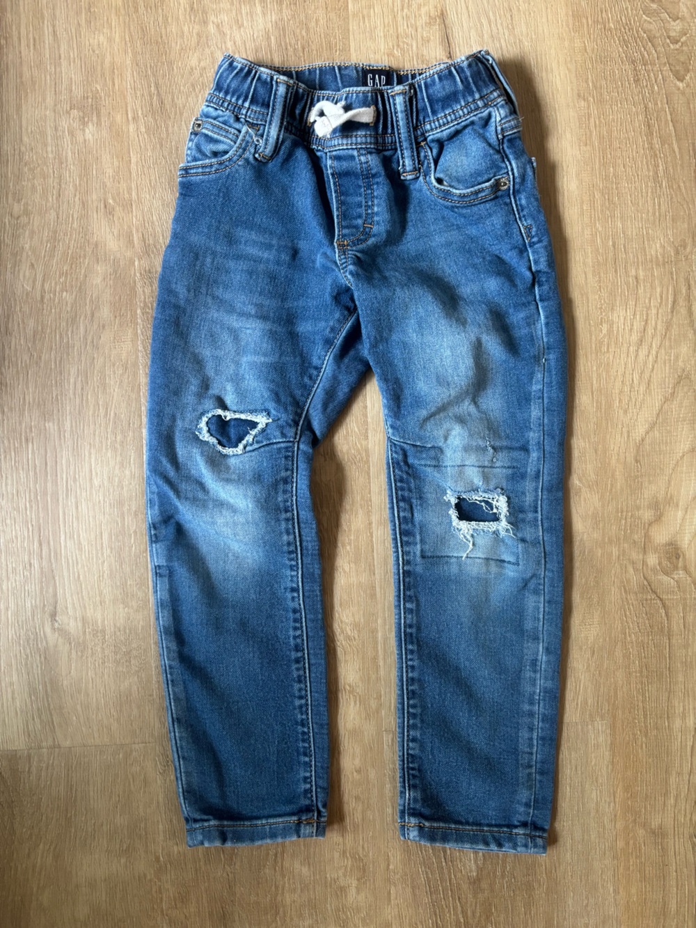 GAP girls Distressed Blue Denim Jeans